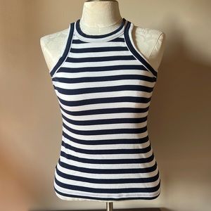 Tank top blue and white strip